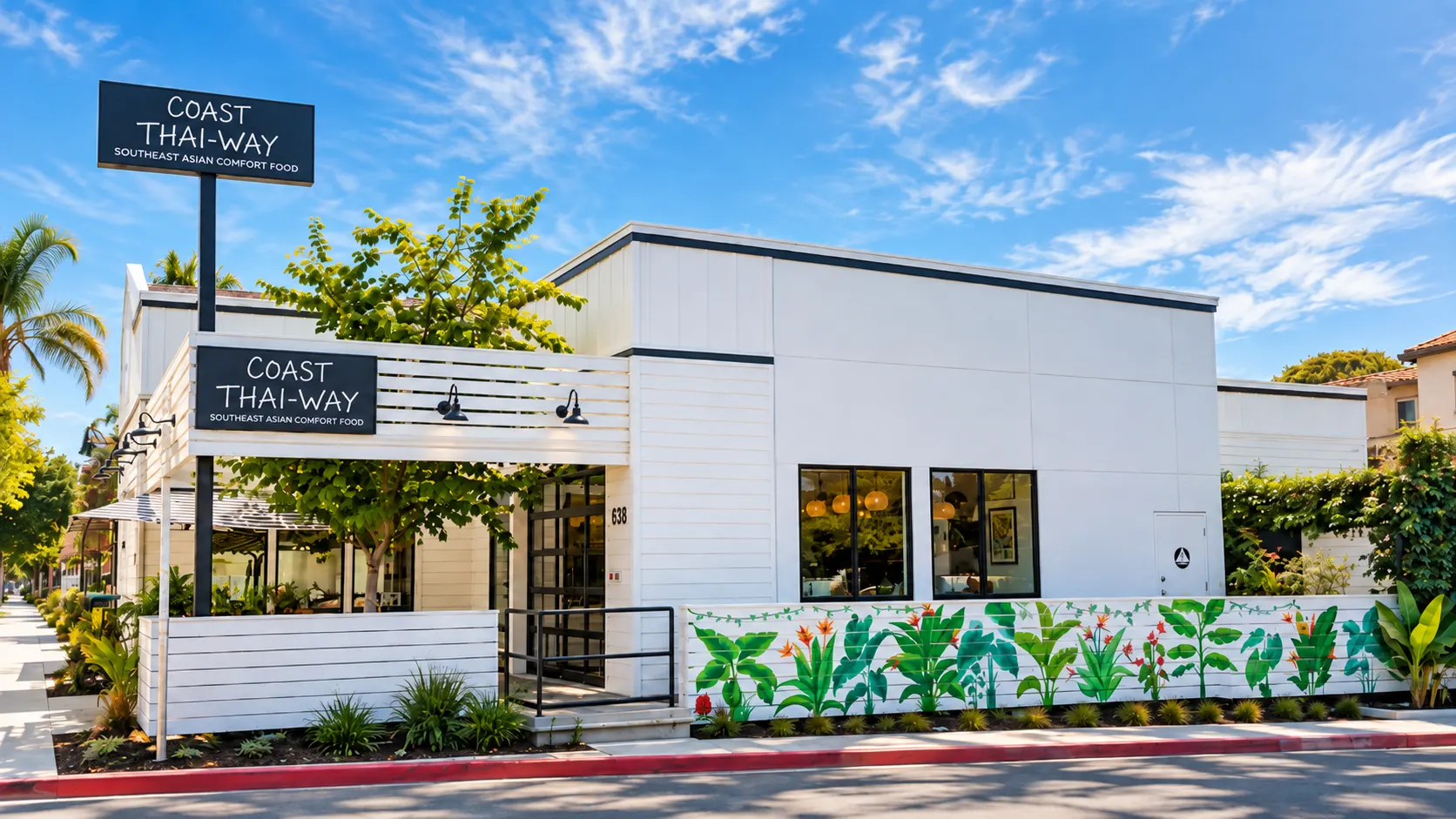 Coast Thai-Way storefront on North Coast Highway in Leucadia